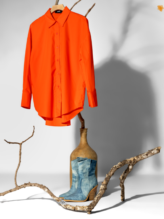 Blusa Tipo Camisera Oversize