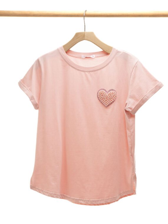 T-shirt Con Diseño De Corazón