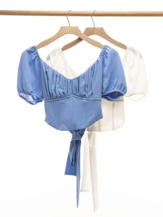 Blusa Corta Manga Bombacha