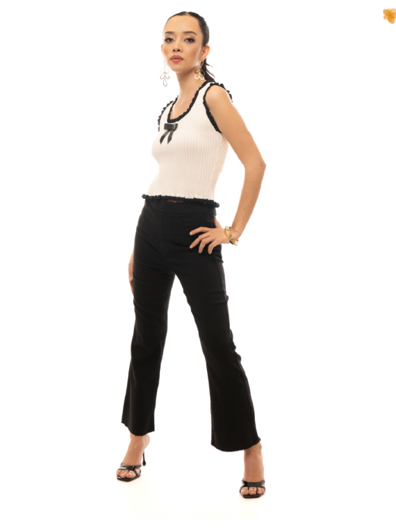 Blusa - Cropped Flared Jeans