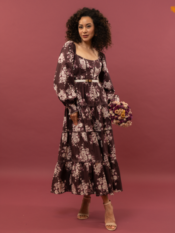 Vestido Estampado Maxi