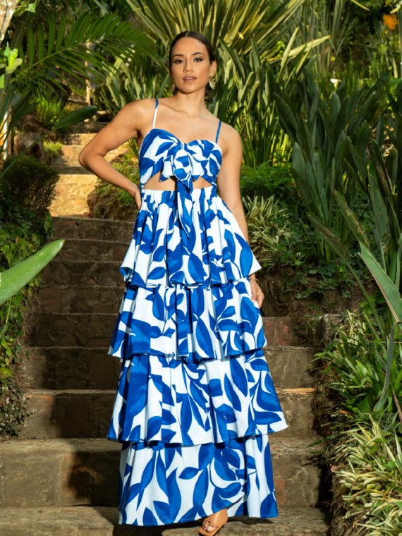Vestido Estampado De Tiempos