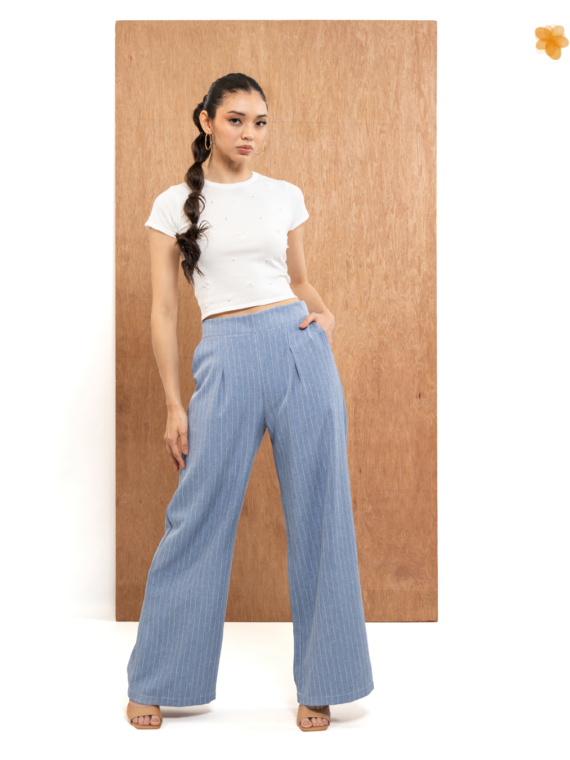 Blusa Tejida - Pantalón Palazzo