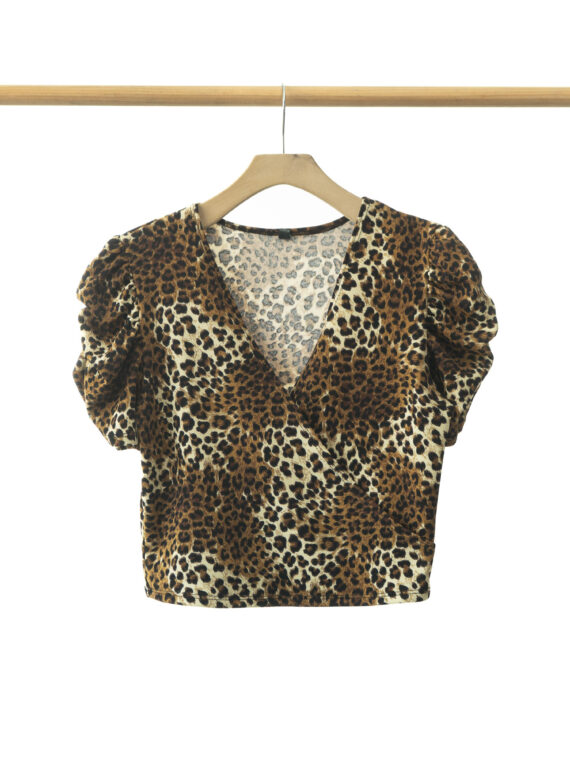 Blusa Corta Manga Bombacha
