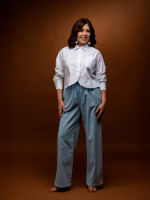Blusa Corta - Pantalón Lounge