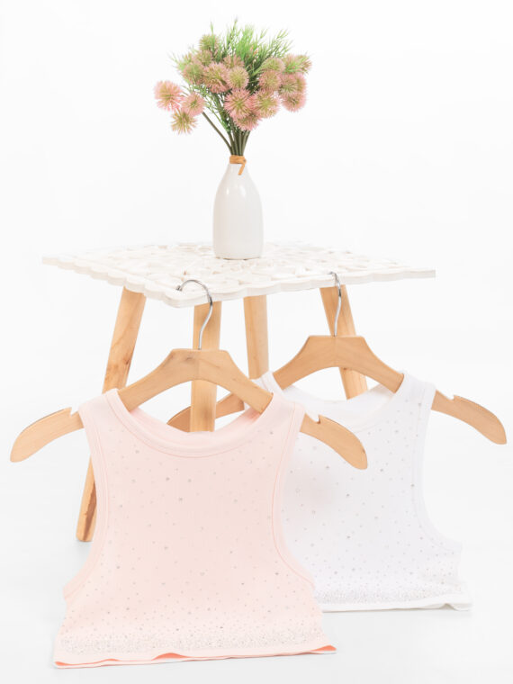 Blusa Crop  Detalle de Brillos