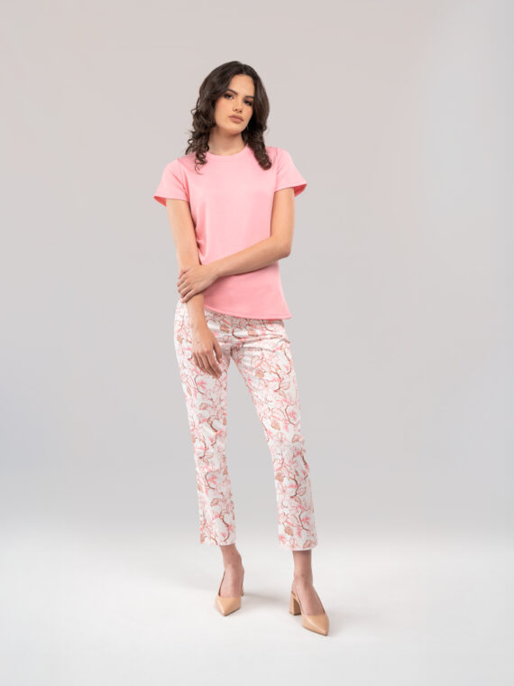 Blusa Asimétrica  - Pantalón Estampado