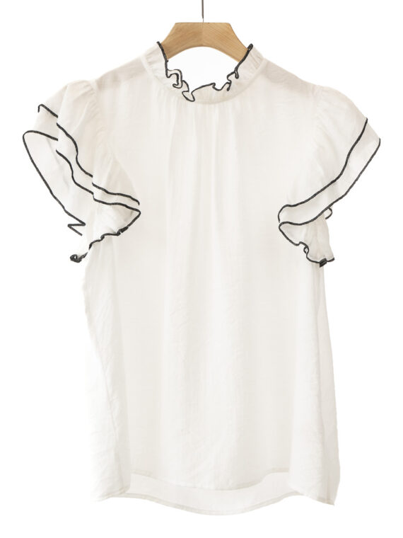Blusa Con Volanes en Manga