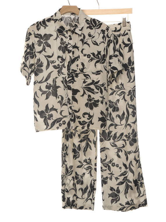 Set Estampado Blusa + Pantalón Lounge